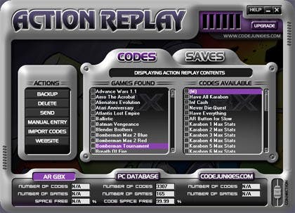 Gamecube Action Replay Code List